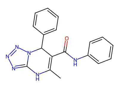 5-methyl-N,7-diphenyl-4,7-dihydrotetrazolo[1,5-a]pyrimidine-6-carboxamide structure