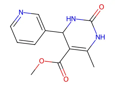 5-Pyrimidinecarboxylicacid,1,2,3,4-tetrahydro-6-methyl-2-oxo-4-(3-pyridinyl)-,methylester(9CI) structure