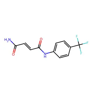 (2E)-N-[4-(三氟甲基)苯基]丁-2-烯二酰胺 structure