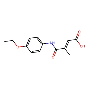 4-(4-Ethoxyanilino)-3-methyl-4-oxo-2-butenoic acid structure