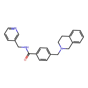4-(3,4-Dihydro-1H-isoquinolin-2-ylmethyl)-N-pyridin-3-ylmethyl-benzamide structure