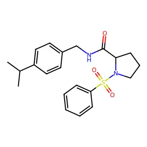 N-((4-(1-Methylethyl)phenyl)methyl)-1-(phenylsulfonyl)-2-pyrrolidinecarboxamide structure