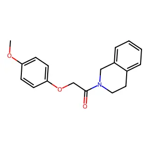 1-(3,4-Dihydro-1H-isoquinolin-2-yl)-2-(4-methoxy-phenoxy)-ethanone structure