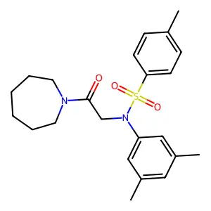 N-[2-(azepan-1-yl)-2-oxoethyl]-N-(3,5-dimethylphenyl)-4-methylbenzenesulfonamide structure