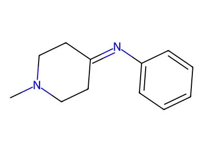 N-(1-Methyl-4-piperidylidene)aniline structure