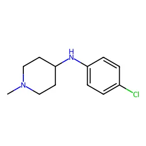 N-(4-chlorophenyl)-1-methylpiperidin-4-amine structure