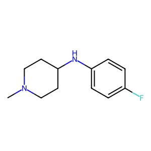 N-(4-Fluorophenyl)-1-methyl-4-piperidinamine structure