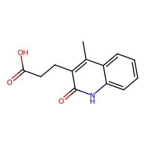 3-(2-Hydroxy-4-methylquinolin-3-yl)propanoic acid structure