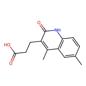 3-(2-Hydroxy-4,6-dimethylquinolin-3-yl)propanoic acid structure