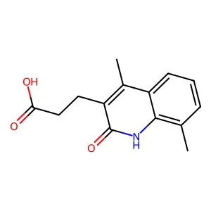 3-(2-Hydroxy-4,8-dimethylquinolin-3-yl)propanoic acid structure