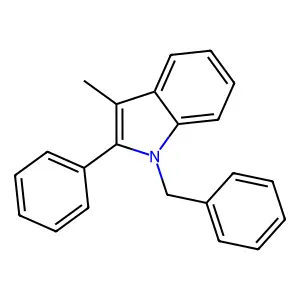 1-Benzyl-3-methyl-2-phenyl-1H-indole structure