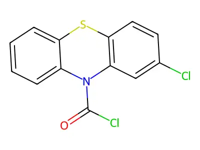 2-Chloro-10H-phenothiazine-10-carbonyl chloride structure