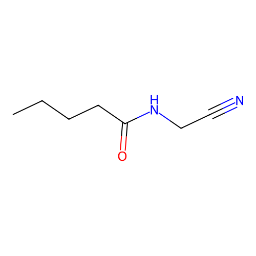 N-(cyanomethyl)pentanamide structure