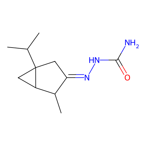 [(4-Methyl-1-propan-2-yl-3-bicyclo[3.1.0]hexanylidene)amino]urea structure