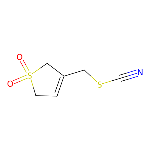 (1,1-Dioxido-2,5-dihydrothiophen-3-yl)methyl thiocyanate structure