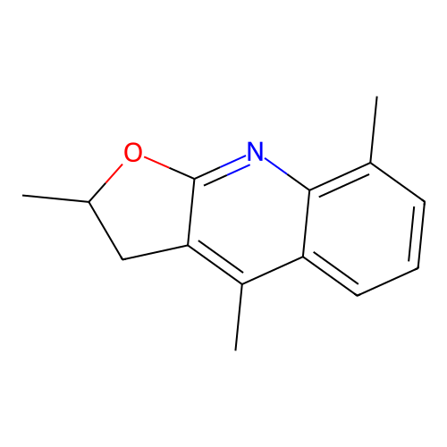 2,4,8-Trimethyl-2,3-dihydrofuro[2,3-b]quinoline structure