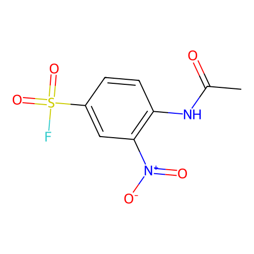 4-(Acetylamino)-3-nitrobenzenesulfonyl fluoride structure