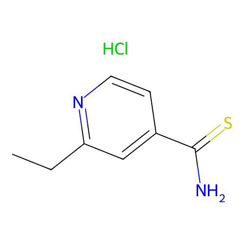 2-Ethylthioisonicotinamide monohydrochloride structure
