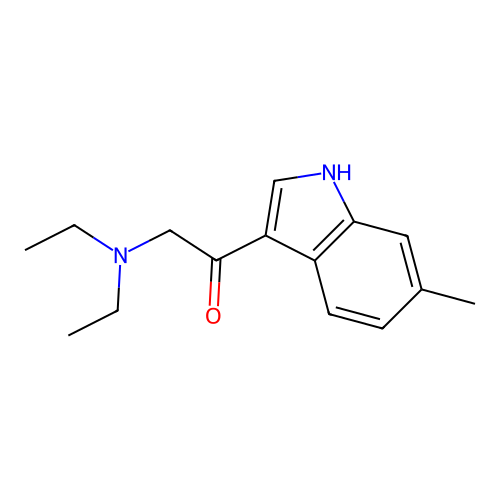 2-(diethylamino)-1-(6-methyl-1H-indol-3-yl)ethanone structure