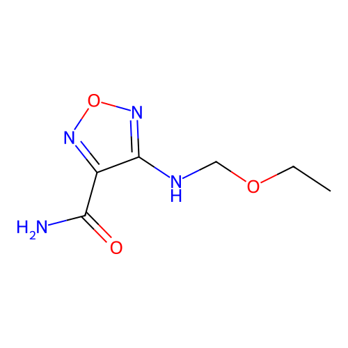 4-[(Ethoxymethyl)amino]-1,2,5-oxadiazole-3-carboxamide structure
