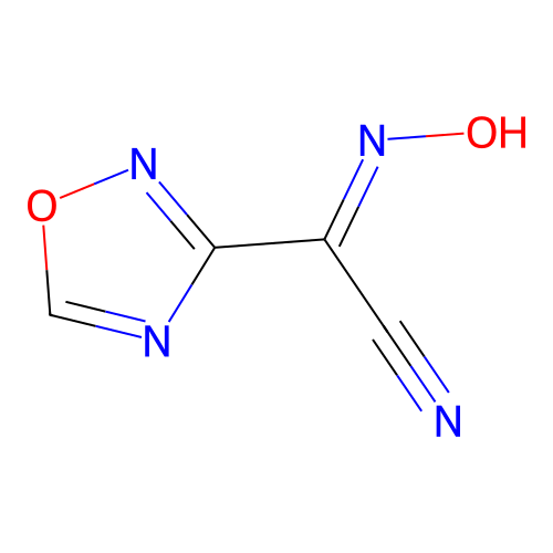 2-Hydroxyimino-2-(1,2,4-oxadiazol-3-yl)acetonitrile structure
