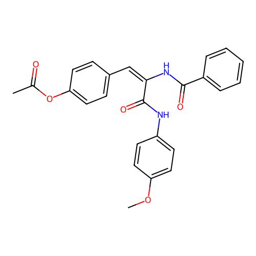 [4-[2-benzamido-2-[(4-methoxyphenyl)carbamoyl]ethenyl]phenyl] Acetate structure