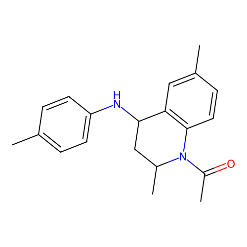 1-{2,6-dimethyl-4-[(4-methylphenyl)amino]-3,4-dihydroquinolin-1(2H)-yl}ethanone structure