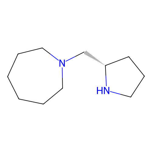 1H-Azepine, hexahydro-1-[(2S)-2-pyrrolidinylmethyl]- structure
