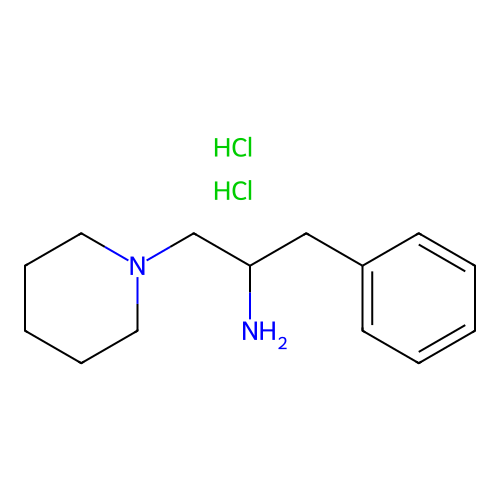1-Phenyl-3-(piperidin-1-yl)propan-2-amine dihydrochloride structure