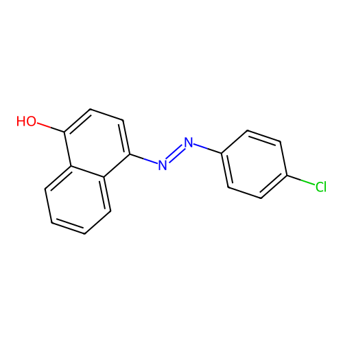 1-Naphthalenol, 4-[(4-chlorophenyl)azo]- structure