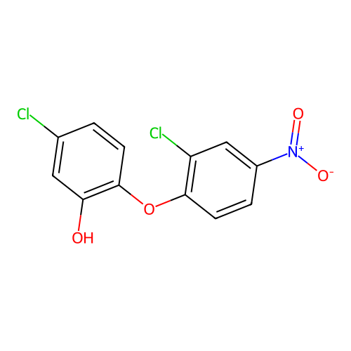 5-Chloro-2-(2-chloro-4-nitrophenoxy)phenol structure