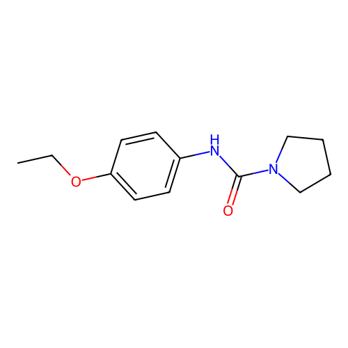N-(4-ethoxyphenyl)pyrrolidine-1-carboxamide structure