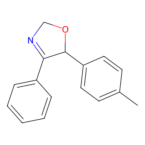Oxazole, 2,5-dihydro-5-(4-methylphenyl)-4-phenyl- structure