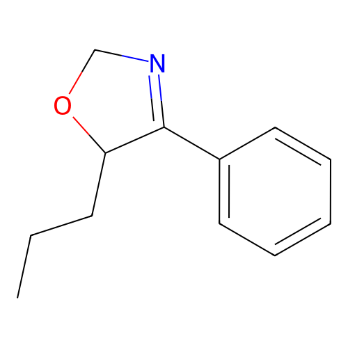 Oxazole, 2,5-dihydro-4-phenyl-5-propyl- structure