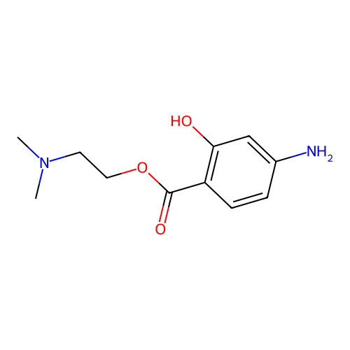 2-(Dimethylamino)ethyl 4-amino-2-hydroxybenzoate structure