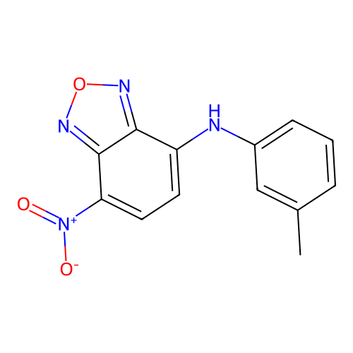 N-(3-methylphenyl)-4-nitro-2,1,3-benzoxadiazol-7-amine structure