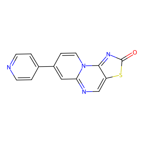 2-Oxo-7-(pyridin-4-yl)pyrido[1,2-a]thiazolo[5,4-e]pyrimidin-10-ium-1-ide structure