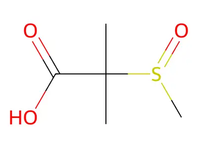 2-(Methanesulfinyl)-2-methylpropanoic acid structure