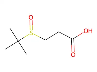 3-(Tert-butylsulfinyl)propanoic acid structure