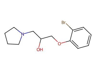 1-(2-Bromophenoxy)-3-pyrrolidin-1-ylpropan-2-ol structure