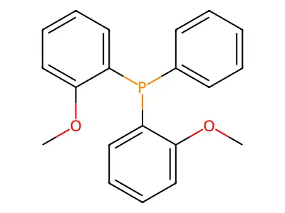 Bis(2-methoxyphenyl)phenylphosphine structure