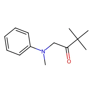 3,3-Dimethyl-1-[methyl(phenyl)amino]butan-2-one structure
