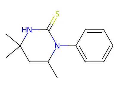 2(1H)-Pyrimidinethione, tetrahydro-3-phenyl-4,6,6-trimethyl- structure