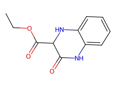 Ethyl 3-hydroxy-1,2-dihydroquinoxaline-2-carboxylate structure
