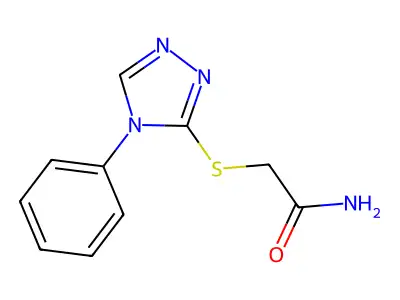 2-[(4-Phenyl-1,2,4-triazol-3-yl)sulfanyl]acetamide structure