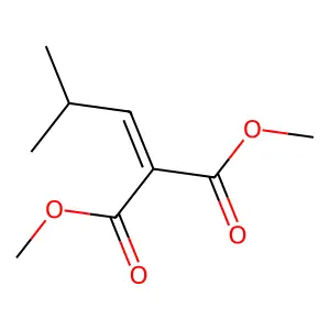 Propanedioic acid, (2-methylpropylidene)-, dimethyl ester structure