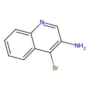 4-Bromo-3-quinolinamine structure