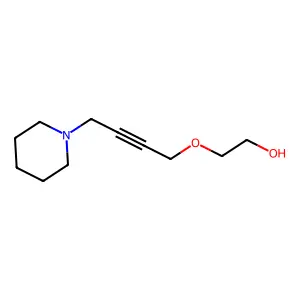 2-[(4-Piperidinobut-2-ynyl)oxy]ethan-1-ol structure