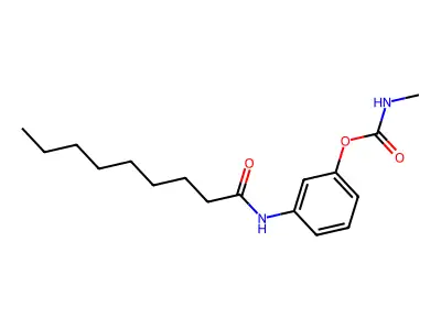 [3-(nonanoylamino)phenyl] N-methylcarbamate structure