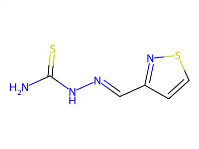 (1,2-Thiazol-3-ylmethylideneamino)thiourea structure